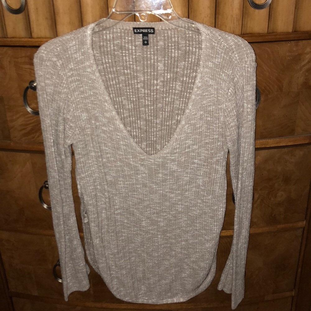 Express V Neck Sweater